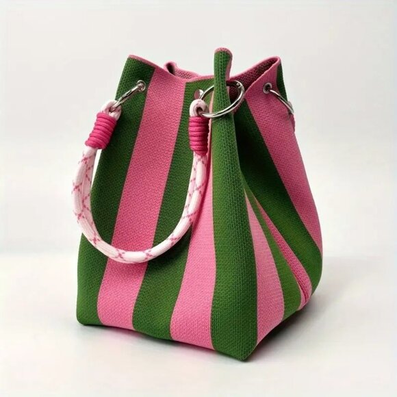 NWT - Vibrant Vintage-Inspired Bucket Tote (SKU #0482) - Picture 7 of 7